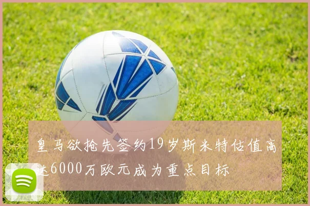 皇马欲抢先签约19岁斯米特估值高达6000万欧元成为重点目标